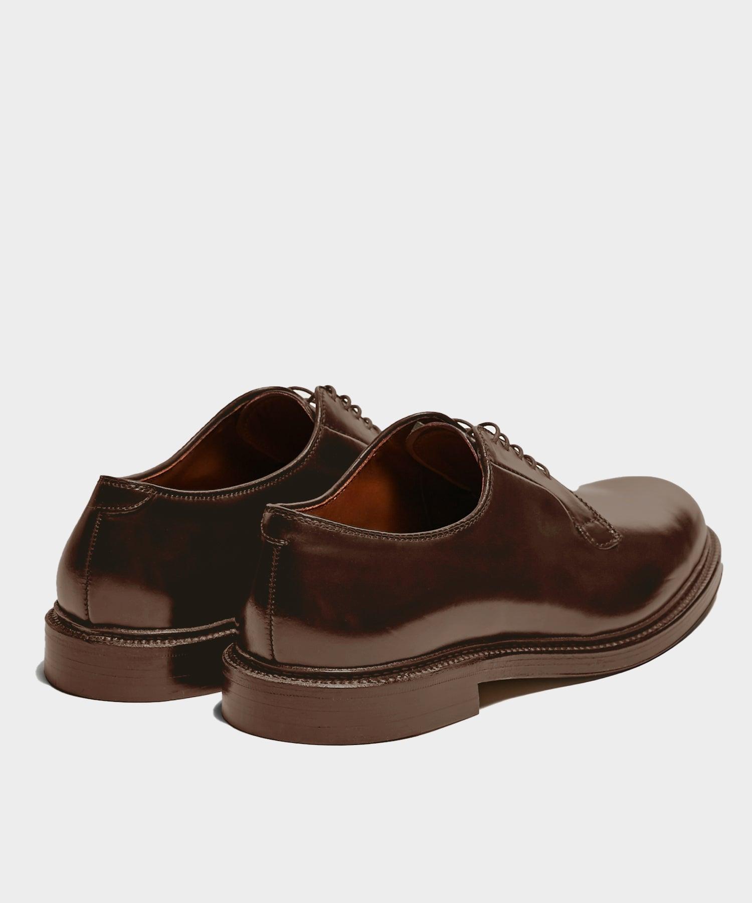 Alden Plain Toe Blucher Color 8 Shell Cordovan Product Image