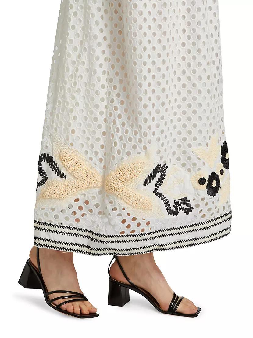Lulu Eyelet Cotton Maxi Dress Product Image
