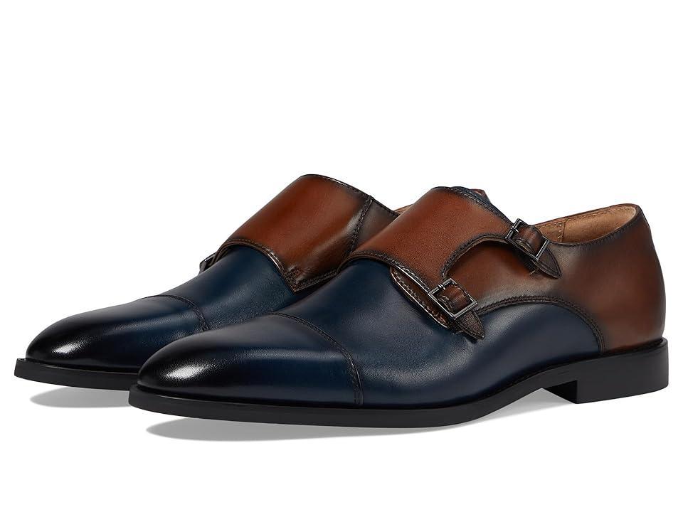 Stacy Adams Raythorne Cap Toe Double Monk Brown) Men's Lace Up Wing Tip Shoes Product Image