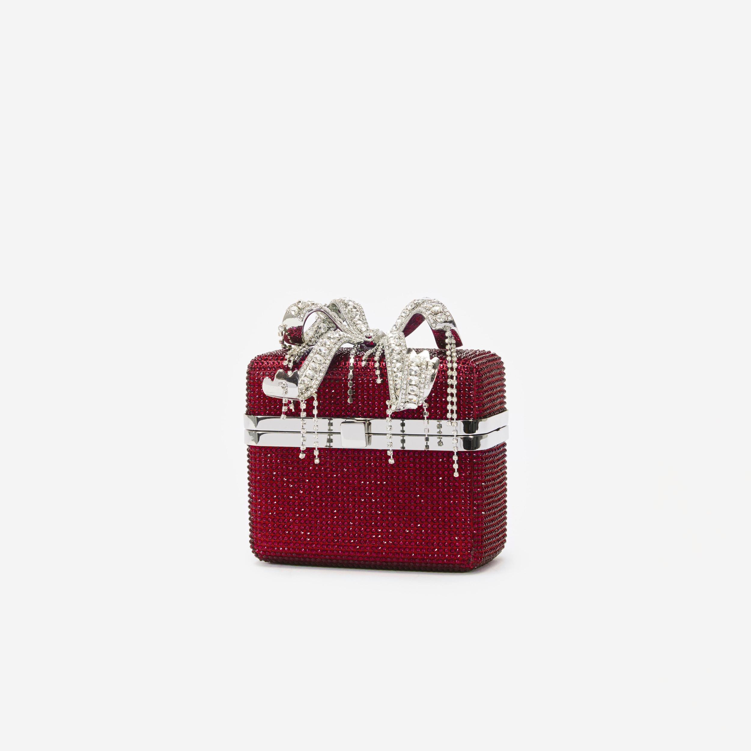 Burgundy Crystal Vanity Case Product Image