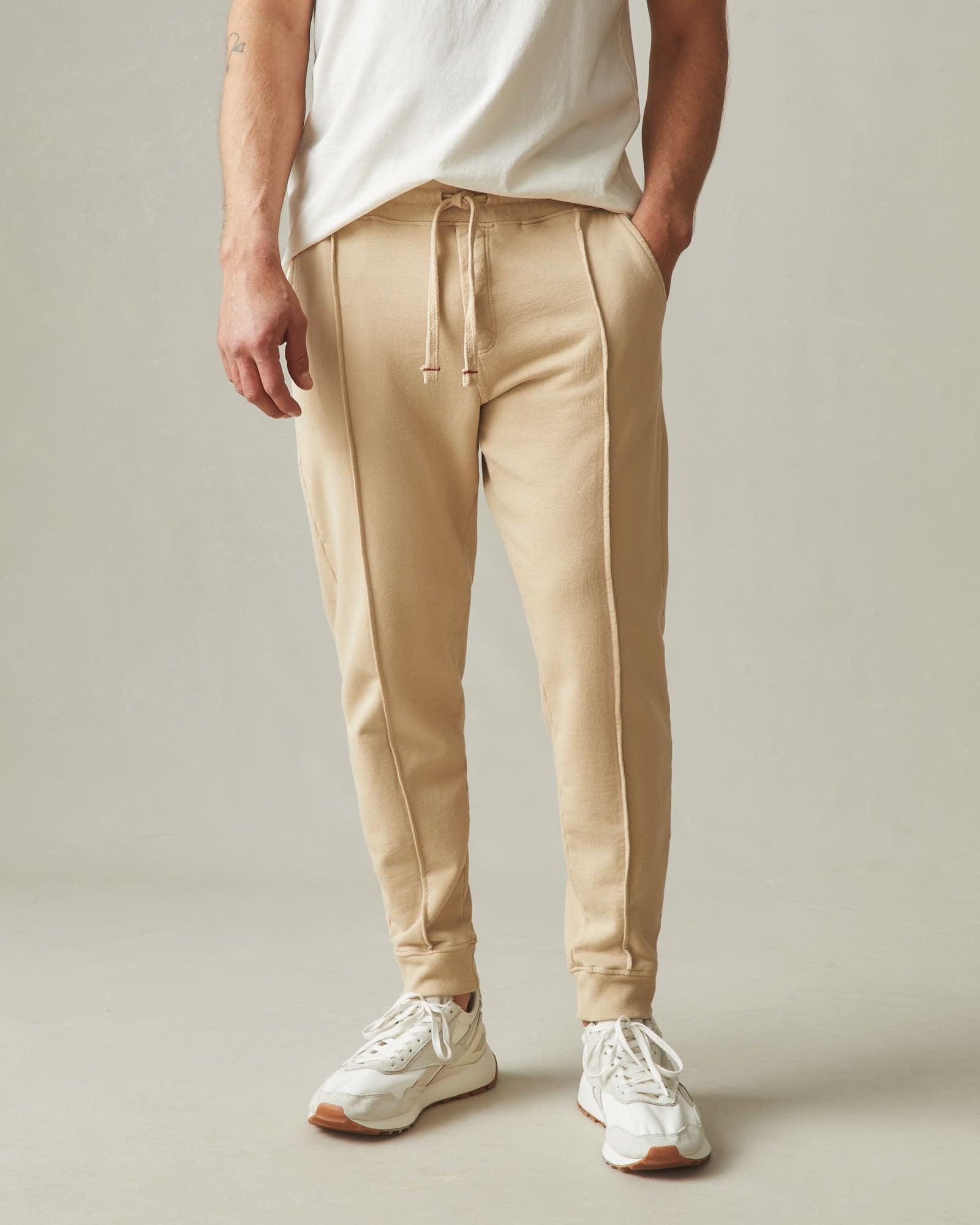 Men's Pintuck French Terry Jogger - Safari Product Image