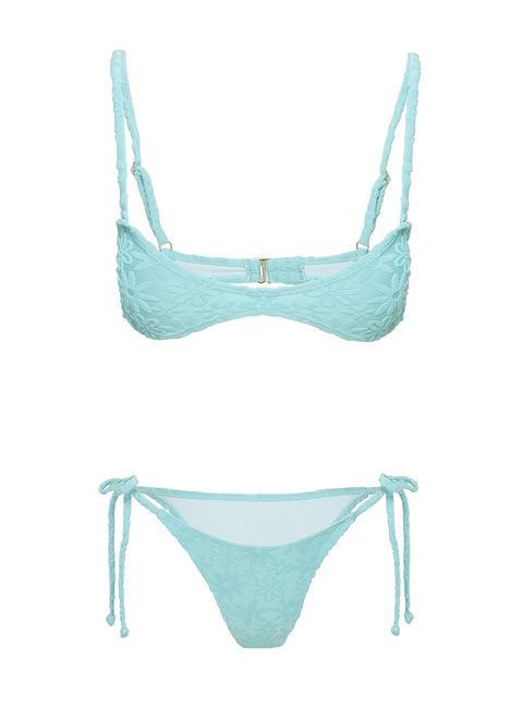 Keyton Bikini Top Blue Floral Product Image