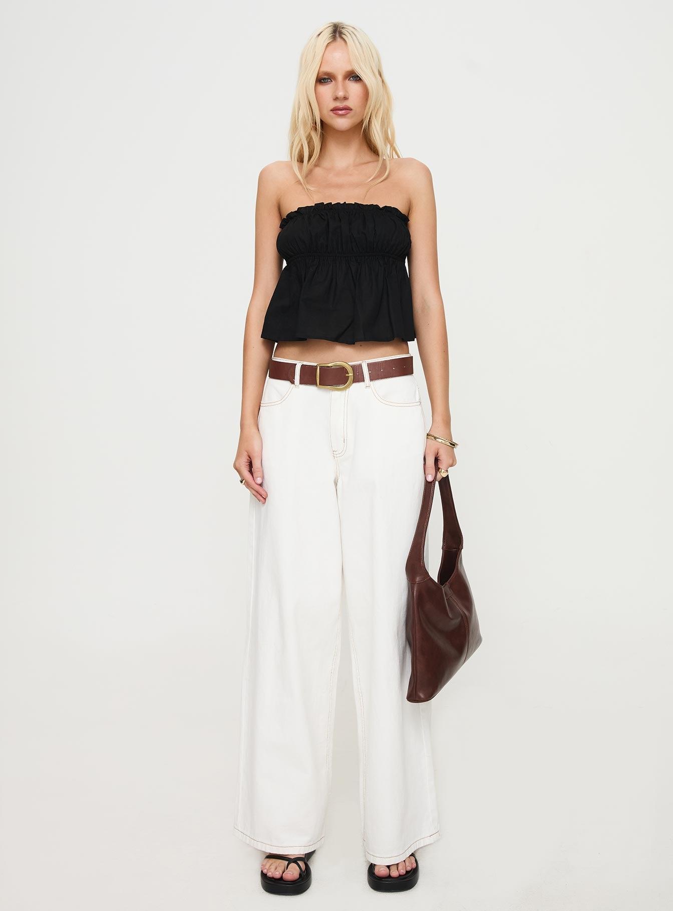 Sascia Strapless Top Black Product Image