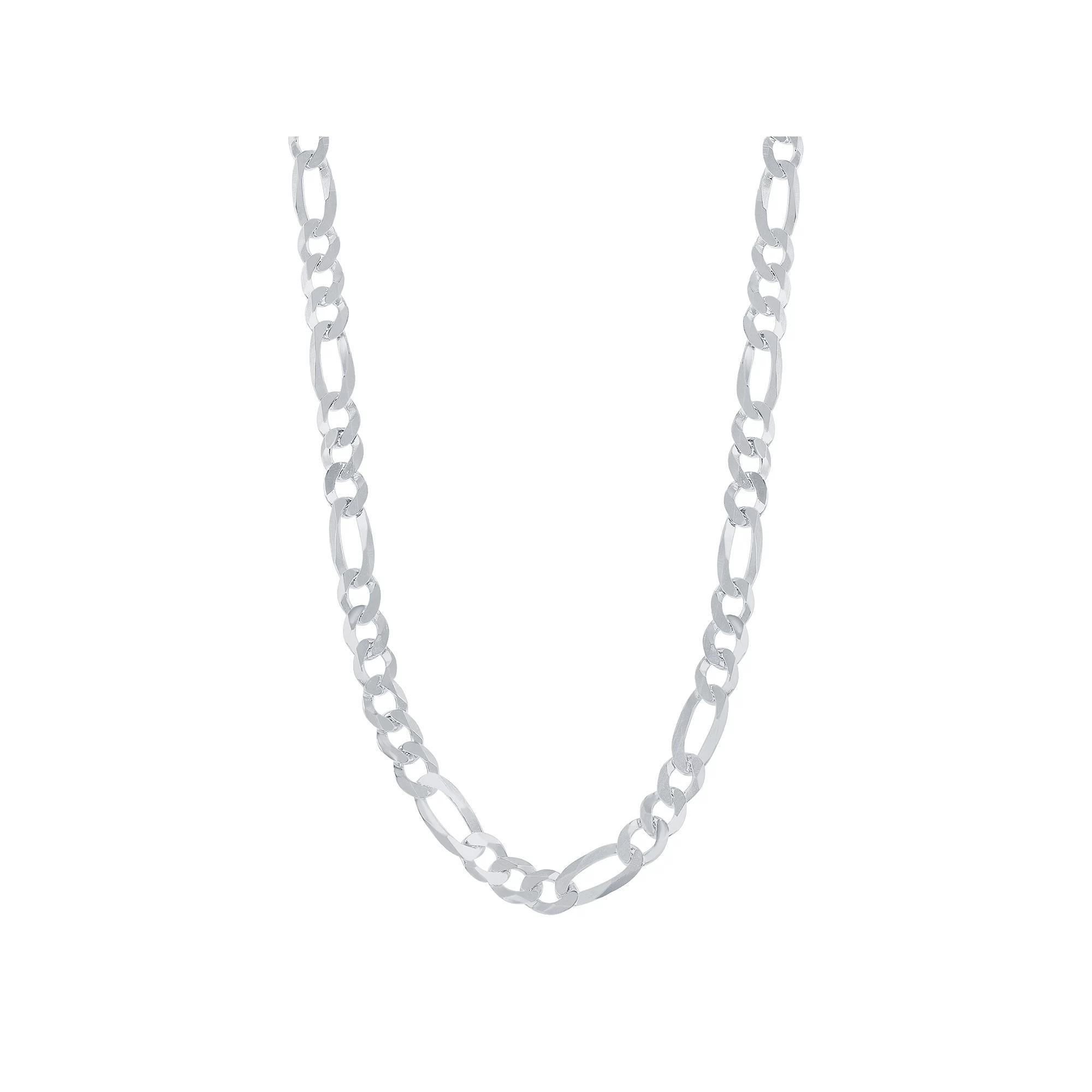 Sterling Silver Figaro Chain, Men's, Size: 24" Product Image
