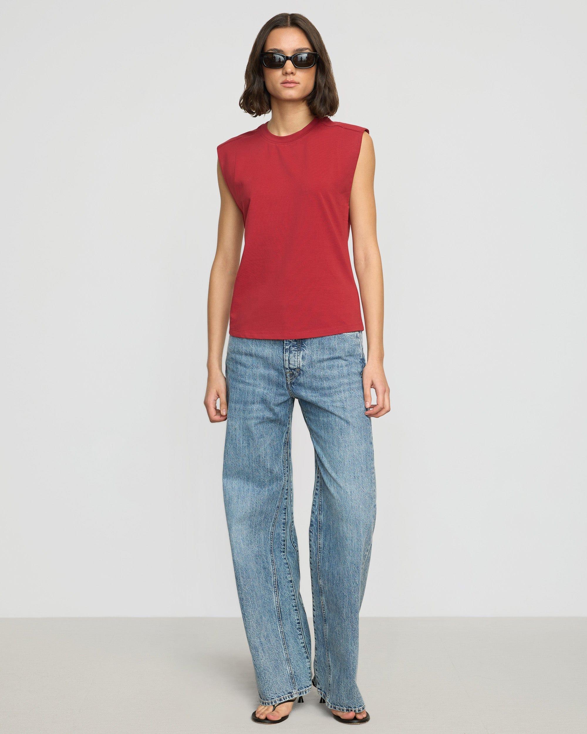 Nana Organic Cotton Structured-Shoulder Tee Product Image