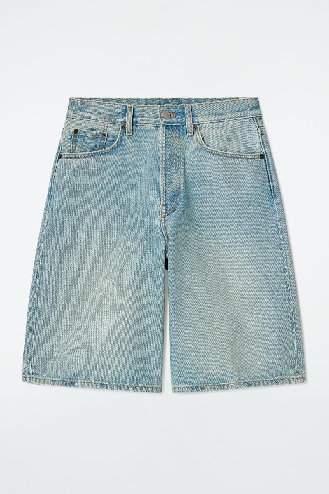 LONGLINE DENIM SHORTS Product Image