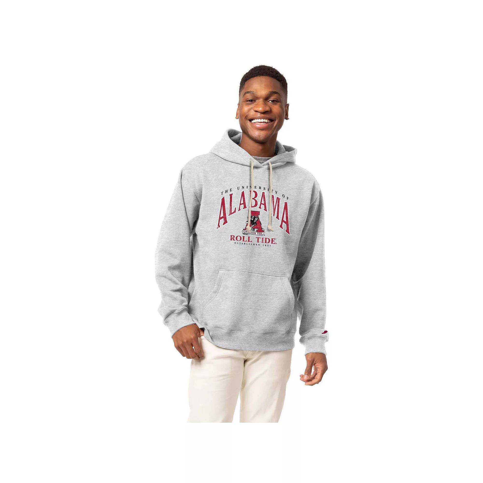 Men's Heather Gray Alabama Crimson Tide Tall Arch Essential Pullover Hoodie, Size: Large, Grey Product Image