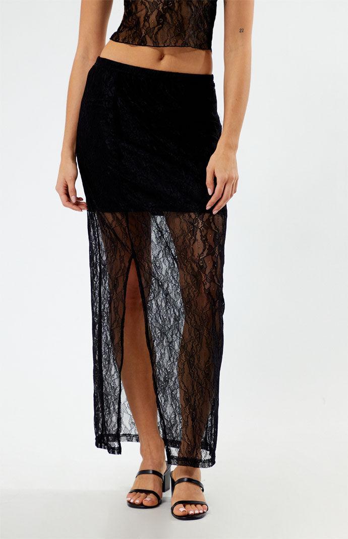 Noisy May Women's Lace Midi Skirt Product Image