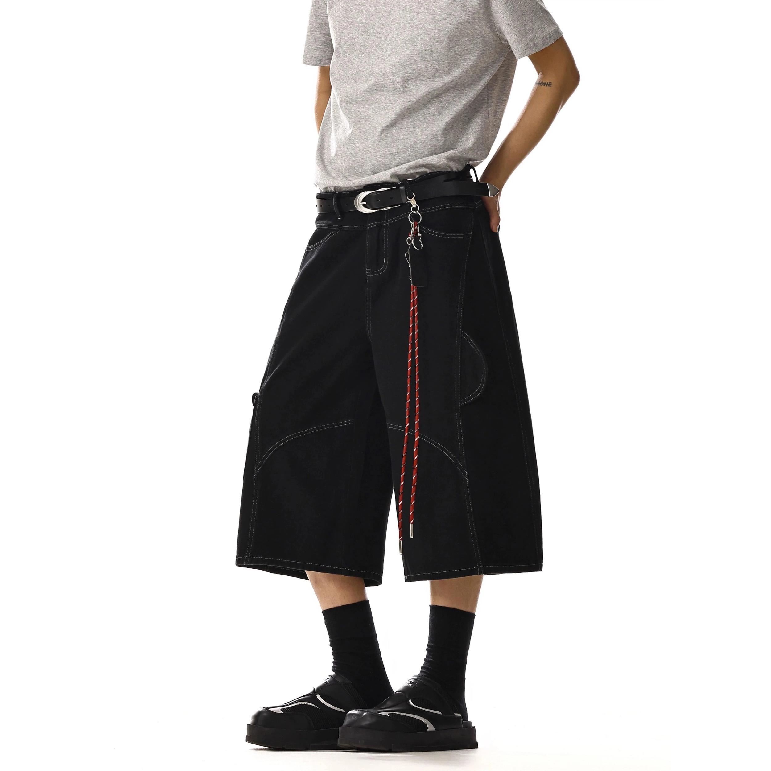 RT No. 18226 RECONSTRUCTED DENIM CARGO SHORTS Product Image