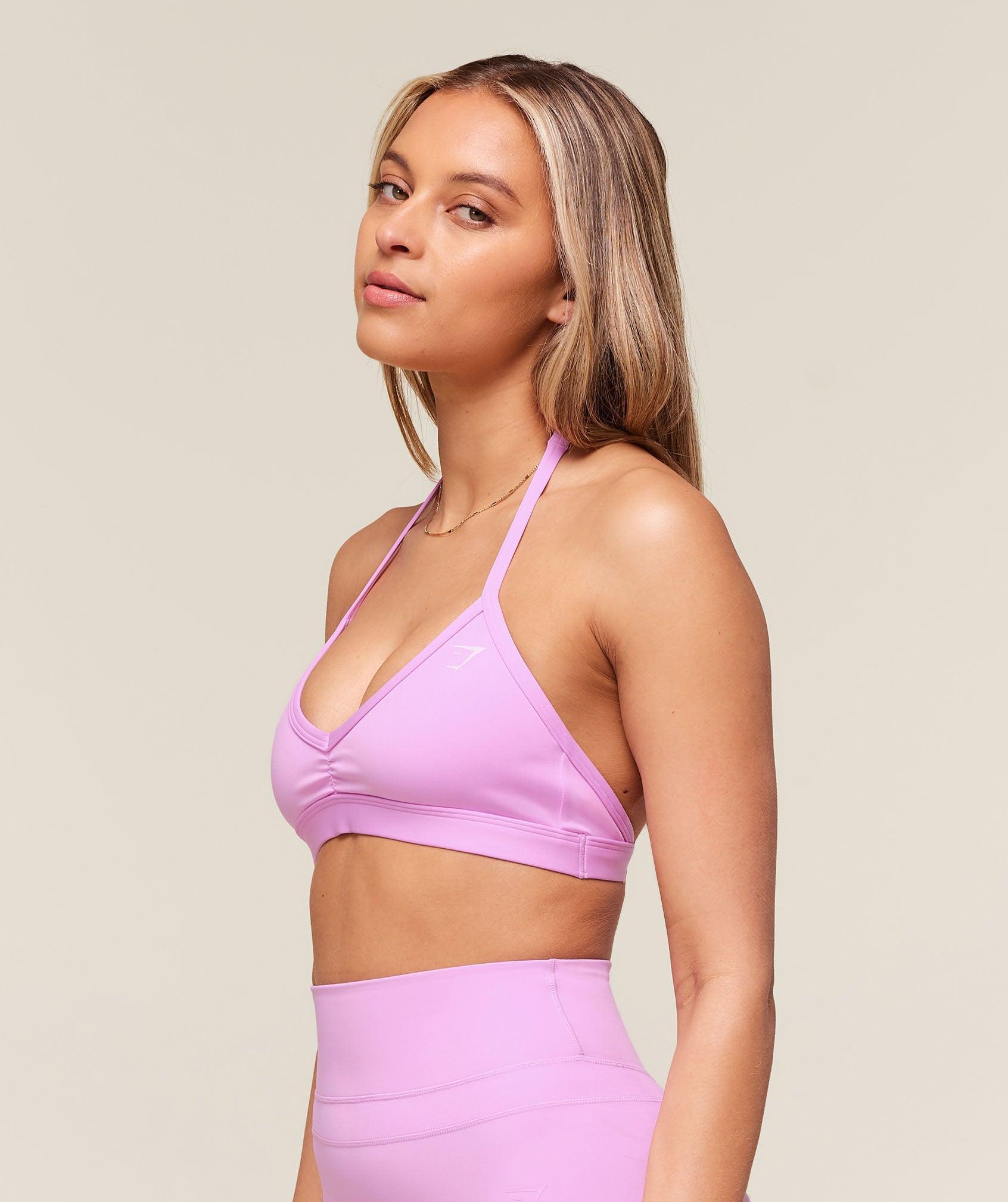 Minimal Halterneck Sports Bra Product Image