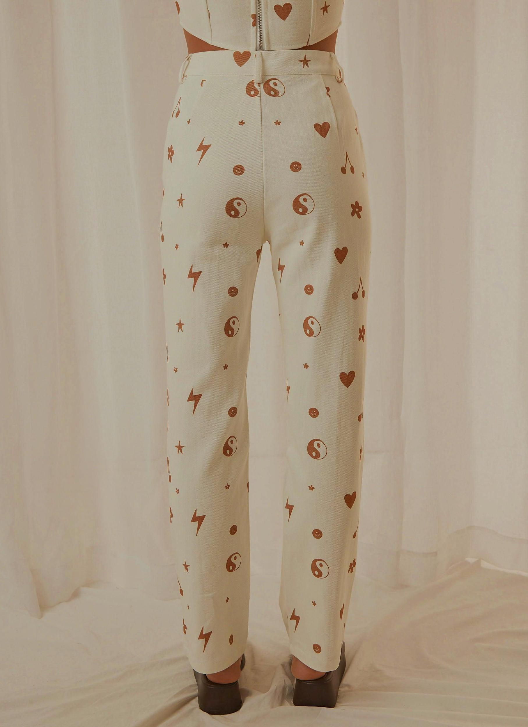 Slide Away Pants - Chocolate 90s Motif Product Image