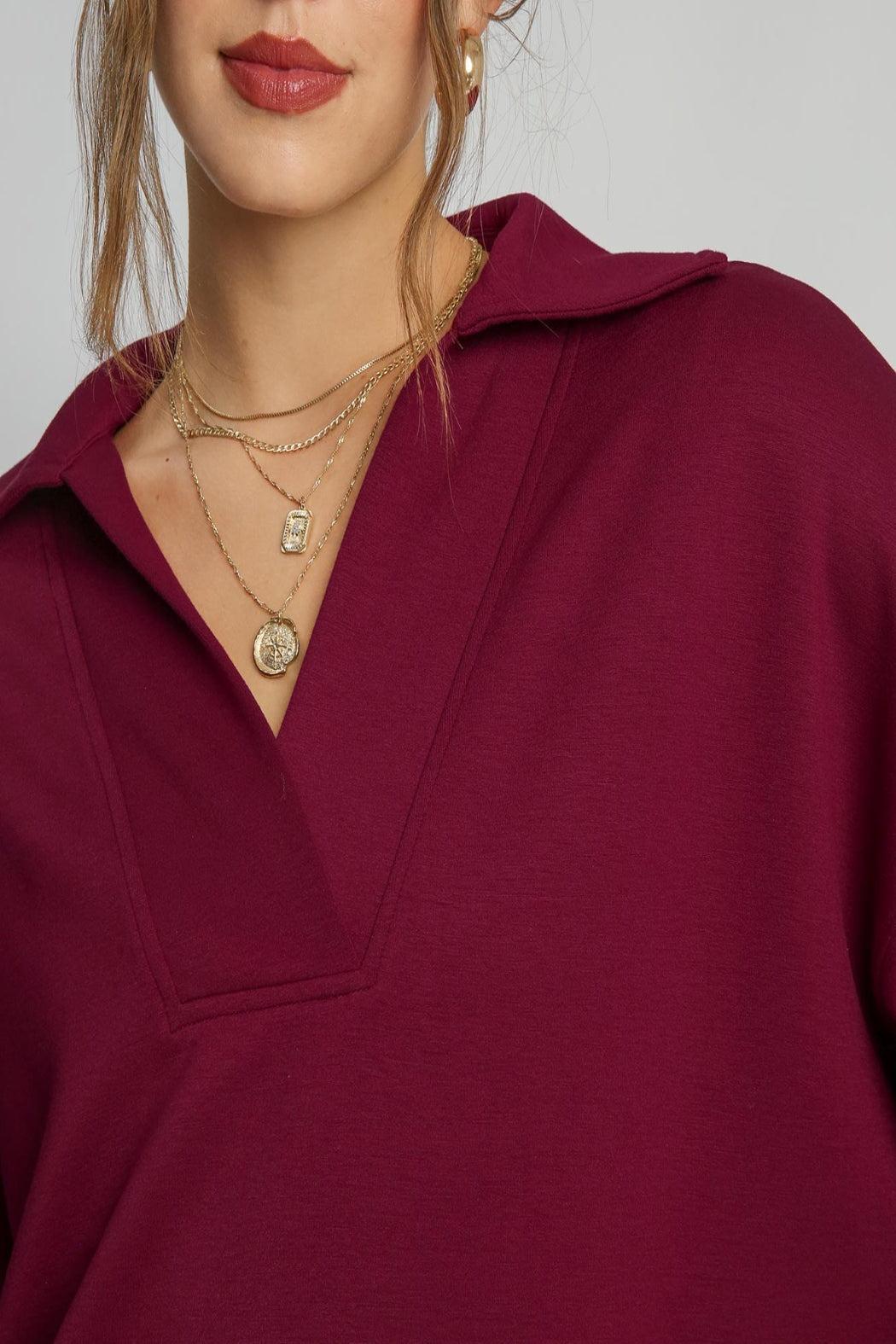 Butter Soft Polo Sweatshirt Product Image