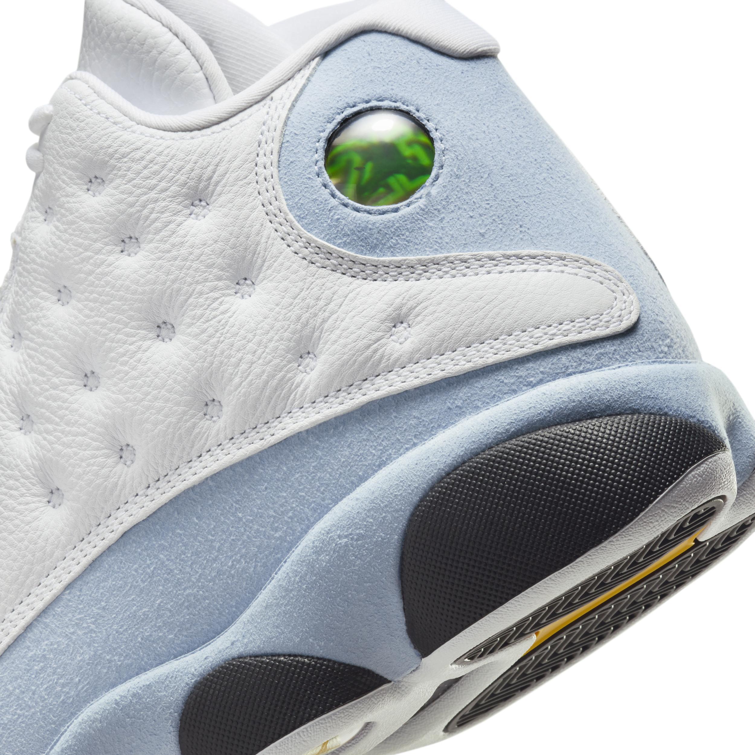 Jordan Mens Retro 13 - Shoes Yellow Ochre/White/Blue Grey Product Image