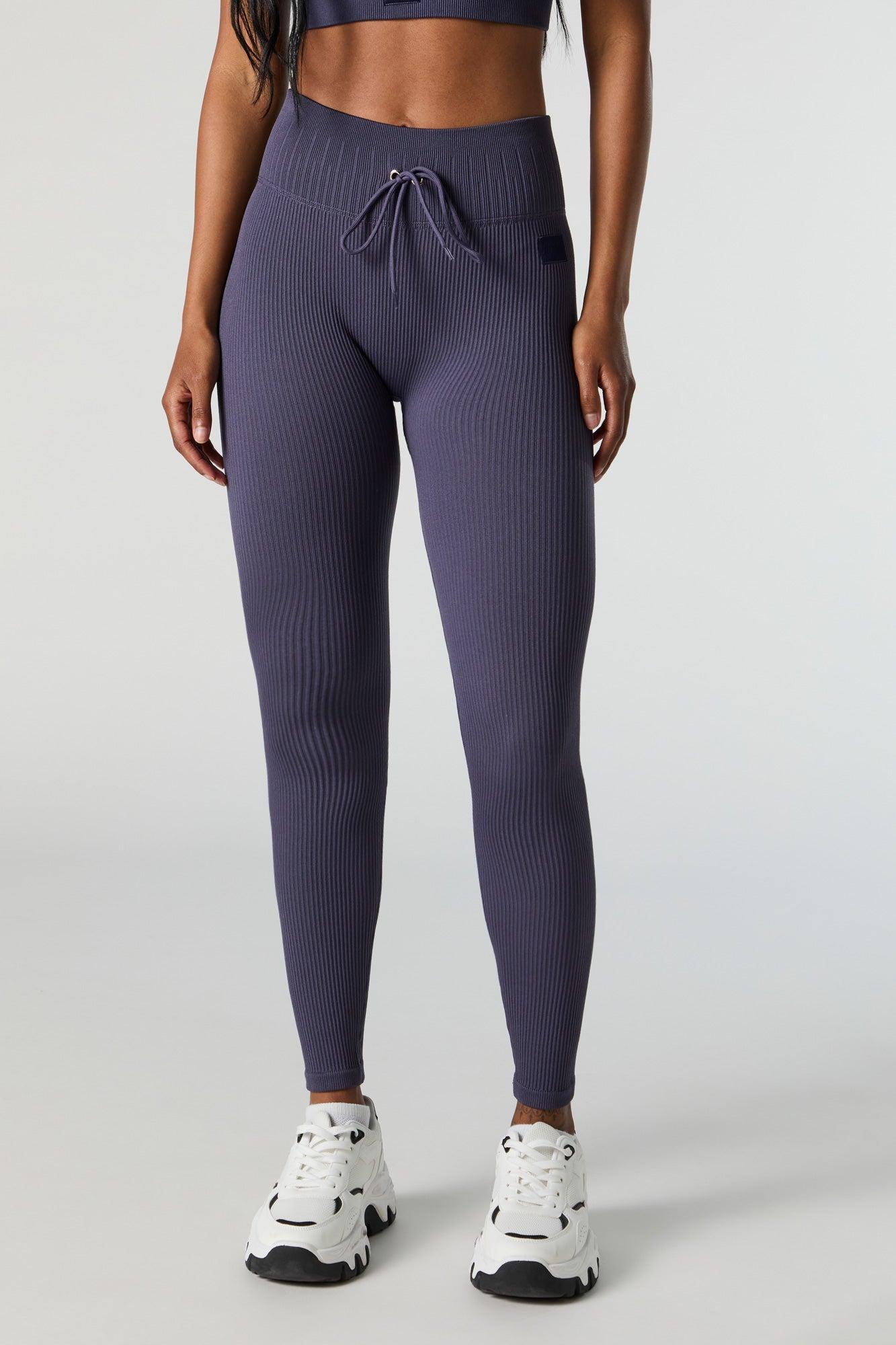 Active Seamless Ribbed Drawstring Legging Female Product Image