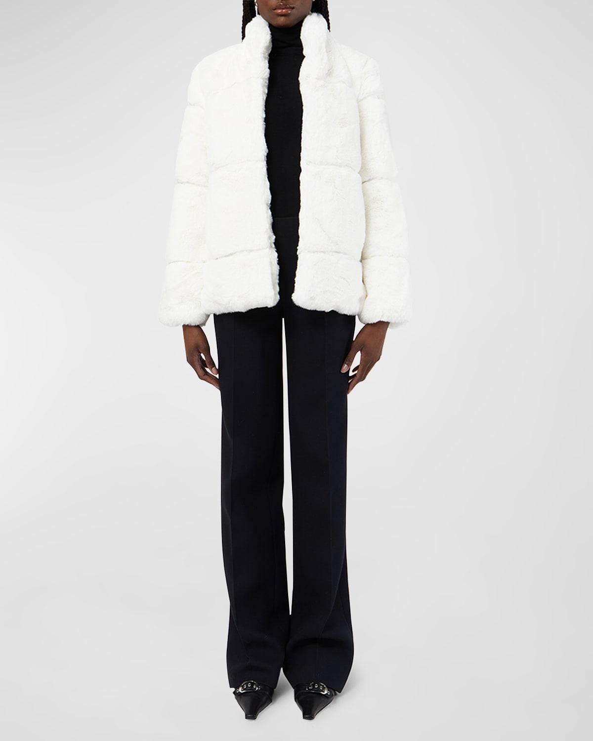 Womens Skylar Paneled Faux Fur Jacket Product Image