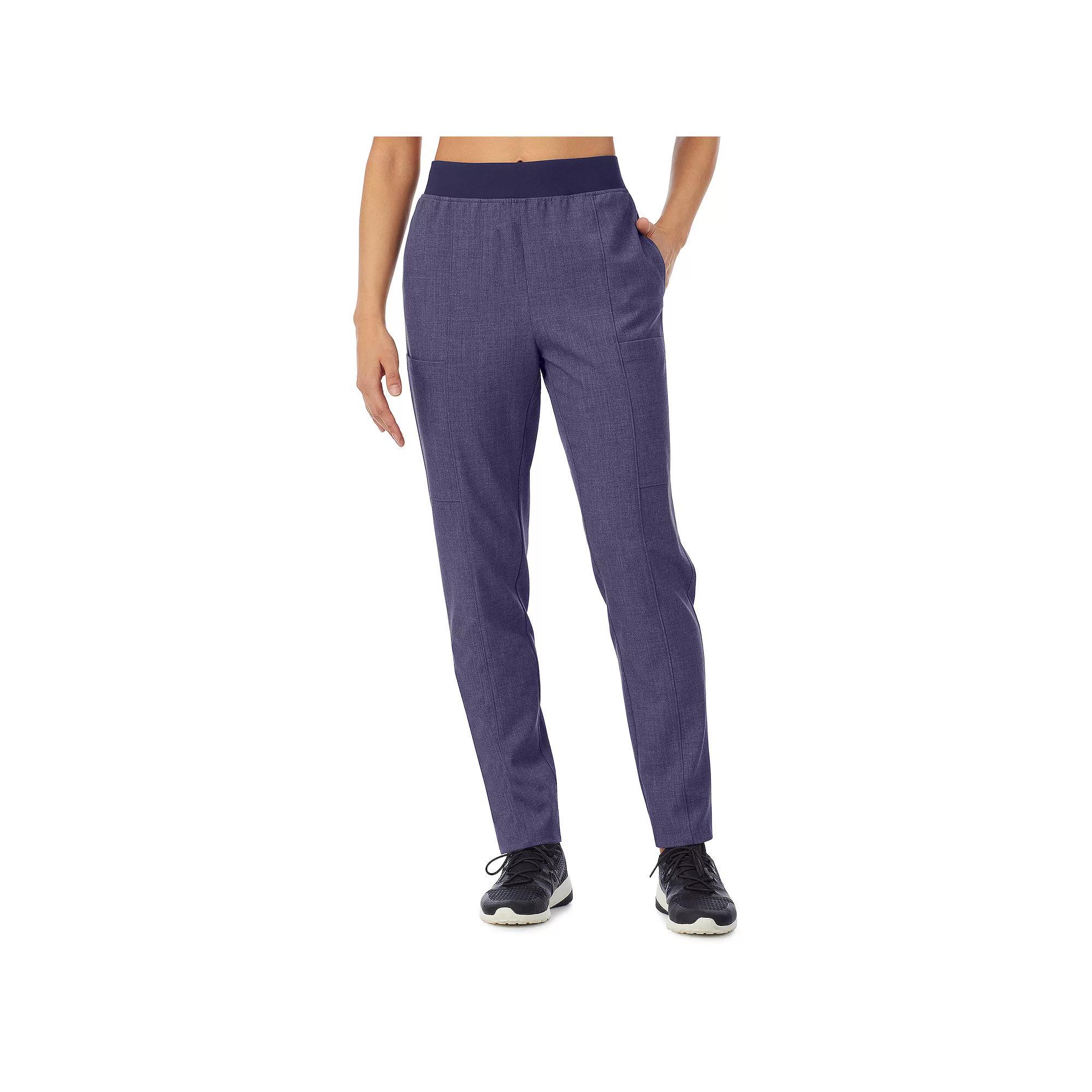 Women's Cuddl Duds® Scrubs 4-Pocket Slim Pants, Size: Large, Navy Grey Product Image