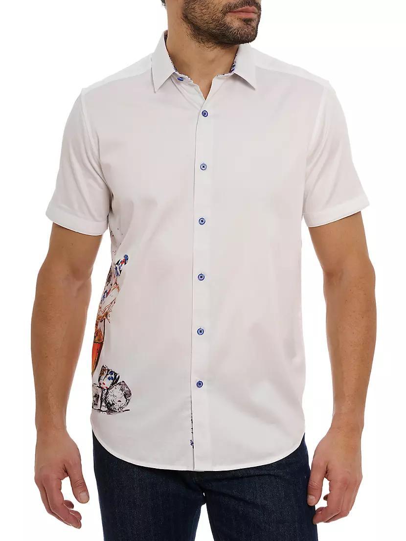 Ice & Dice Printed Button-Front Shirt Product Image