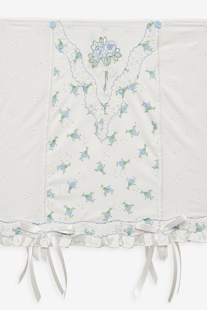 Budding Blossom Garter Skirt — Blue Product Image