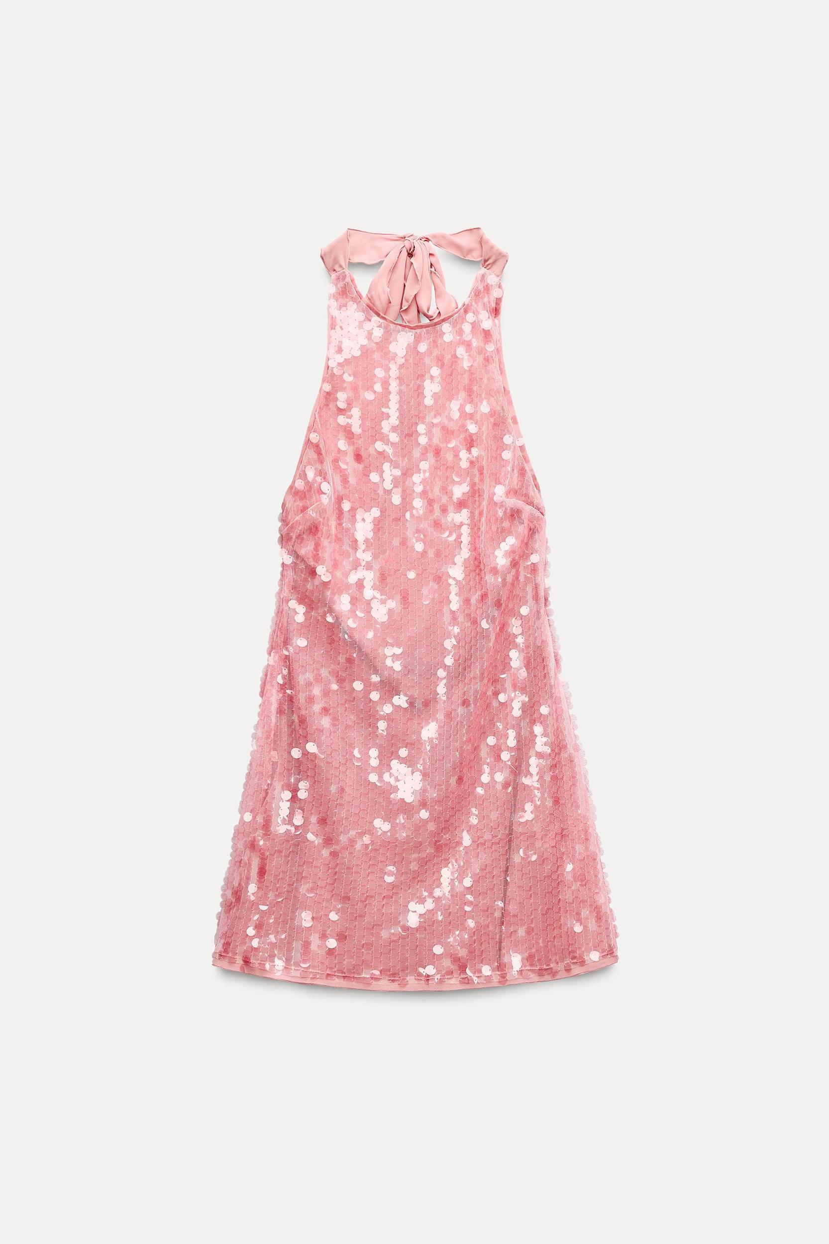 SEQUIN HALTER DRESS Product Image