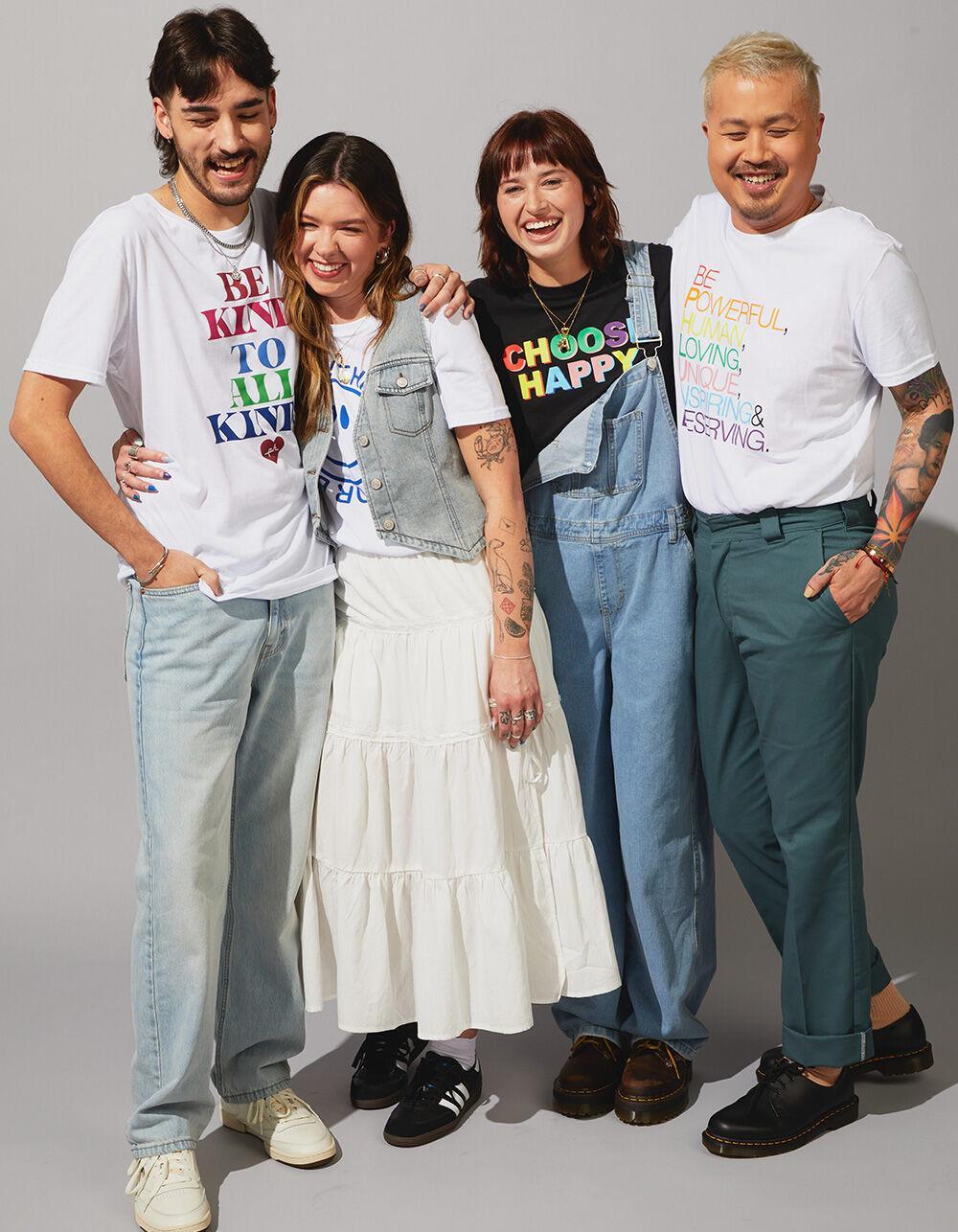 THE PHLUID PROJECT Choose Happy Pride Tee - BLACK Product Image