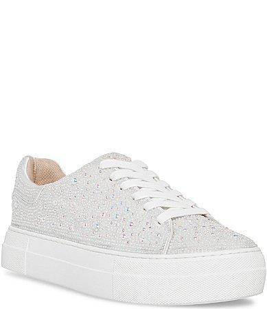 Blue by Betsey Johnson Sidny Bridal Pearl Embellished Family Matching Platform Lace Product Image
