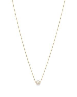 Womens 14K Yellow Gold & Pearl Pendant Necklace Product Image