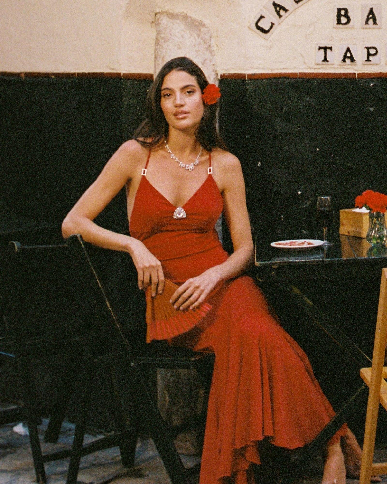 Seraphina Dress (Red) Product Image