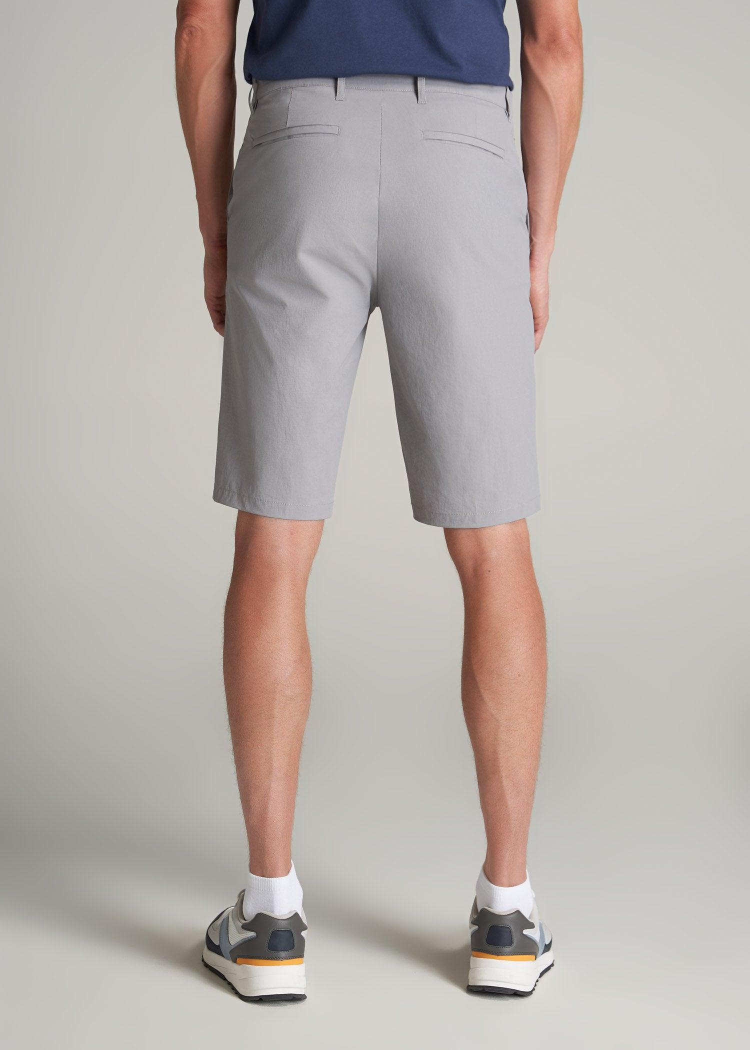 Premium Hybrid Shorts for Tall Men in Night Owl Grey Product Image