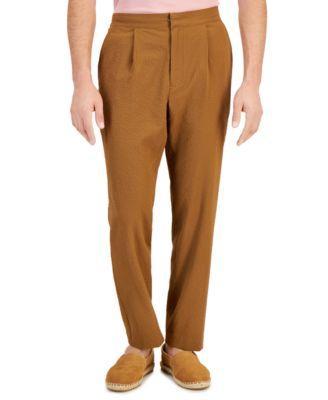 Alfani Mens Classic-Fit Textured Seersucker Suit Pants, Created for Macys Product Image