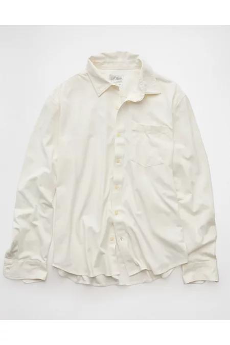 AE Oxford Stretch PiquÃ© Shirt Men's Product Image