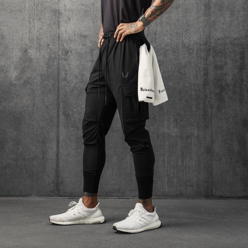 0825. Tetra-Lite® Cargo High Rib Jogger - Black "Reflective" Product Image