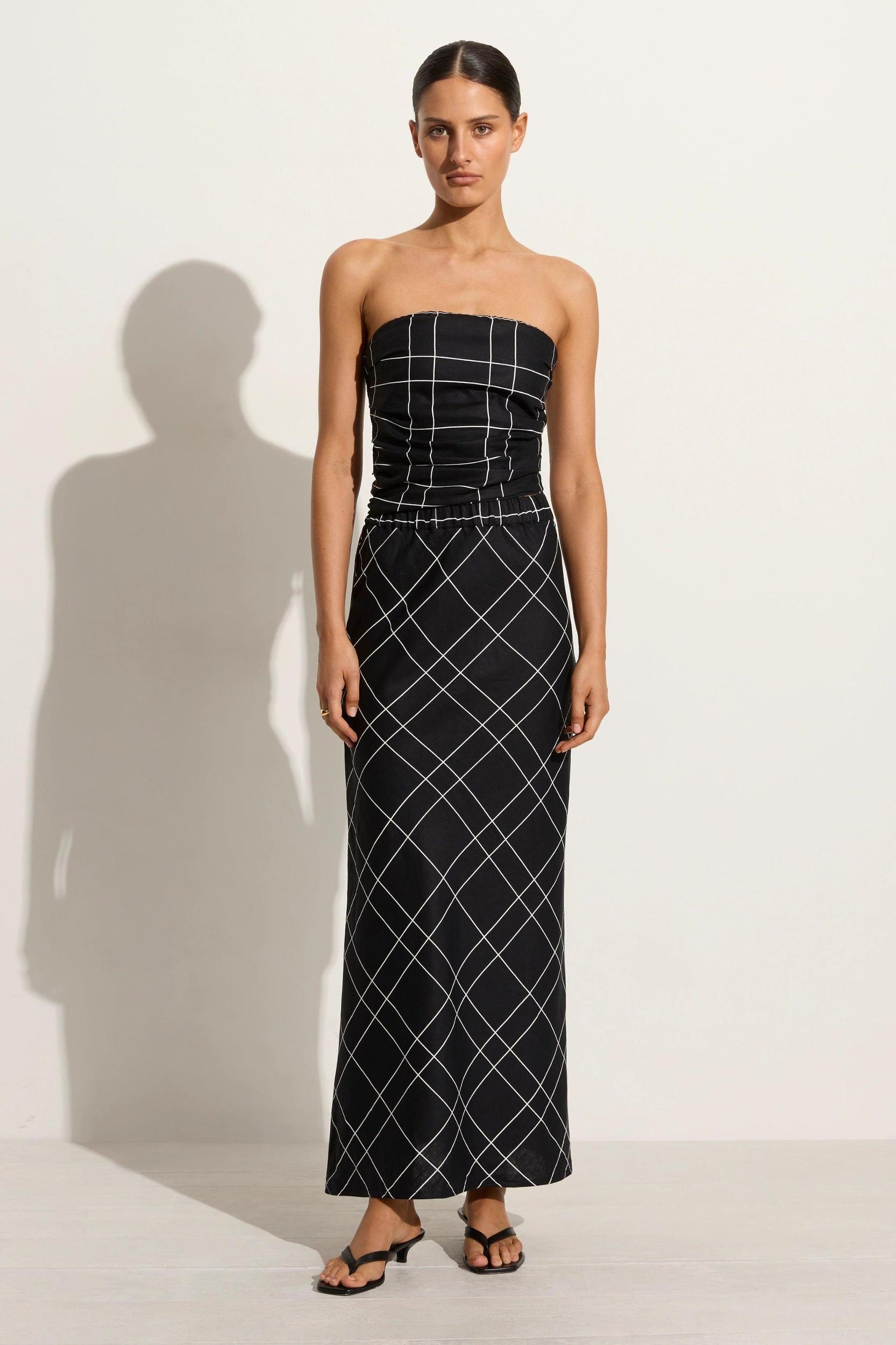 Dalicenca Skirt Letizia Check Black - Final Sale Product Image