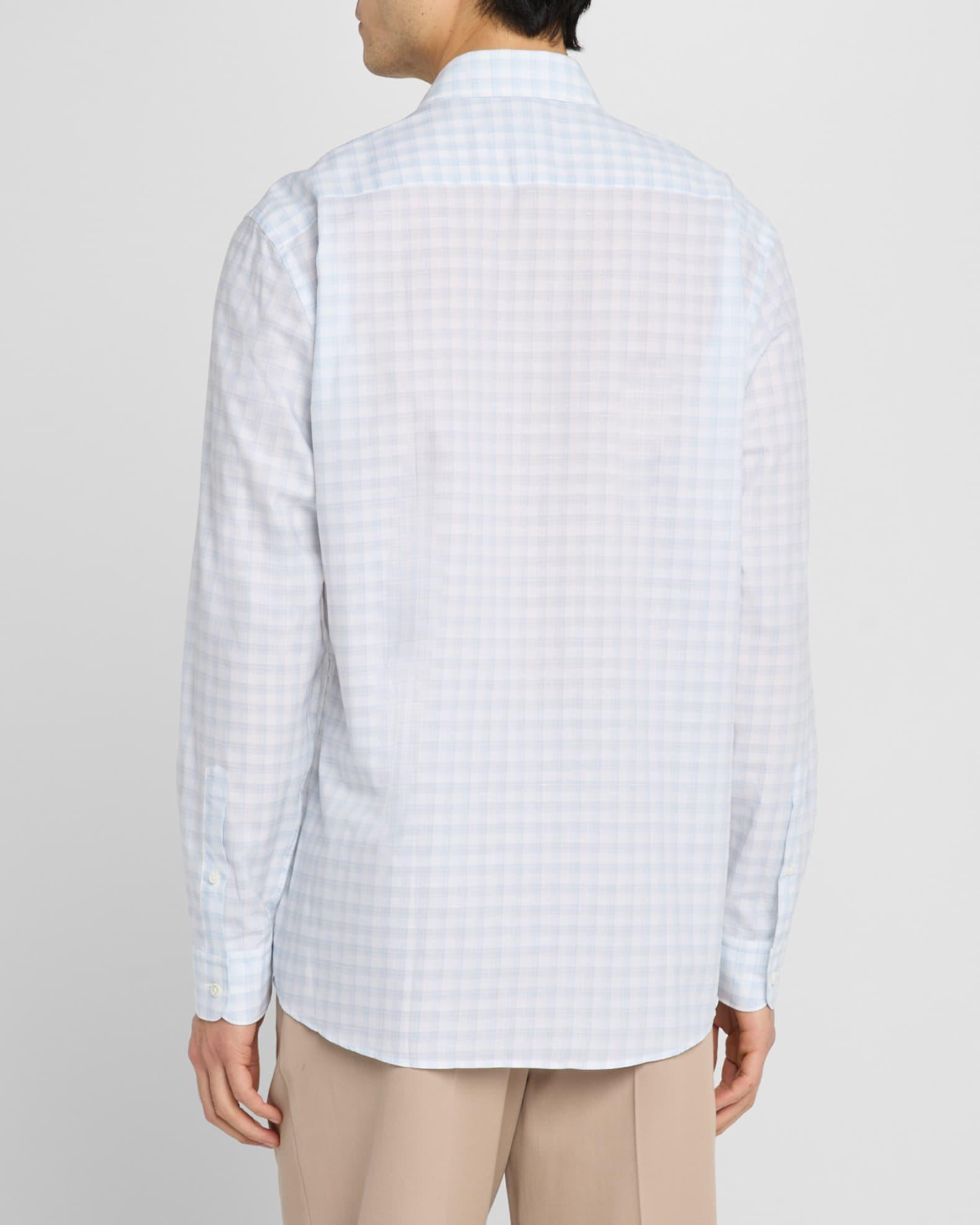 Men's Cotton Twill Check Sport Shirt Product Image