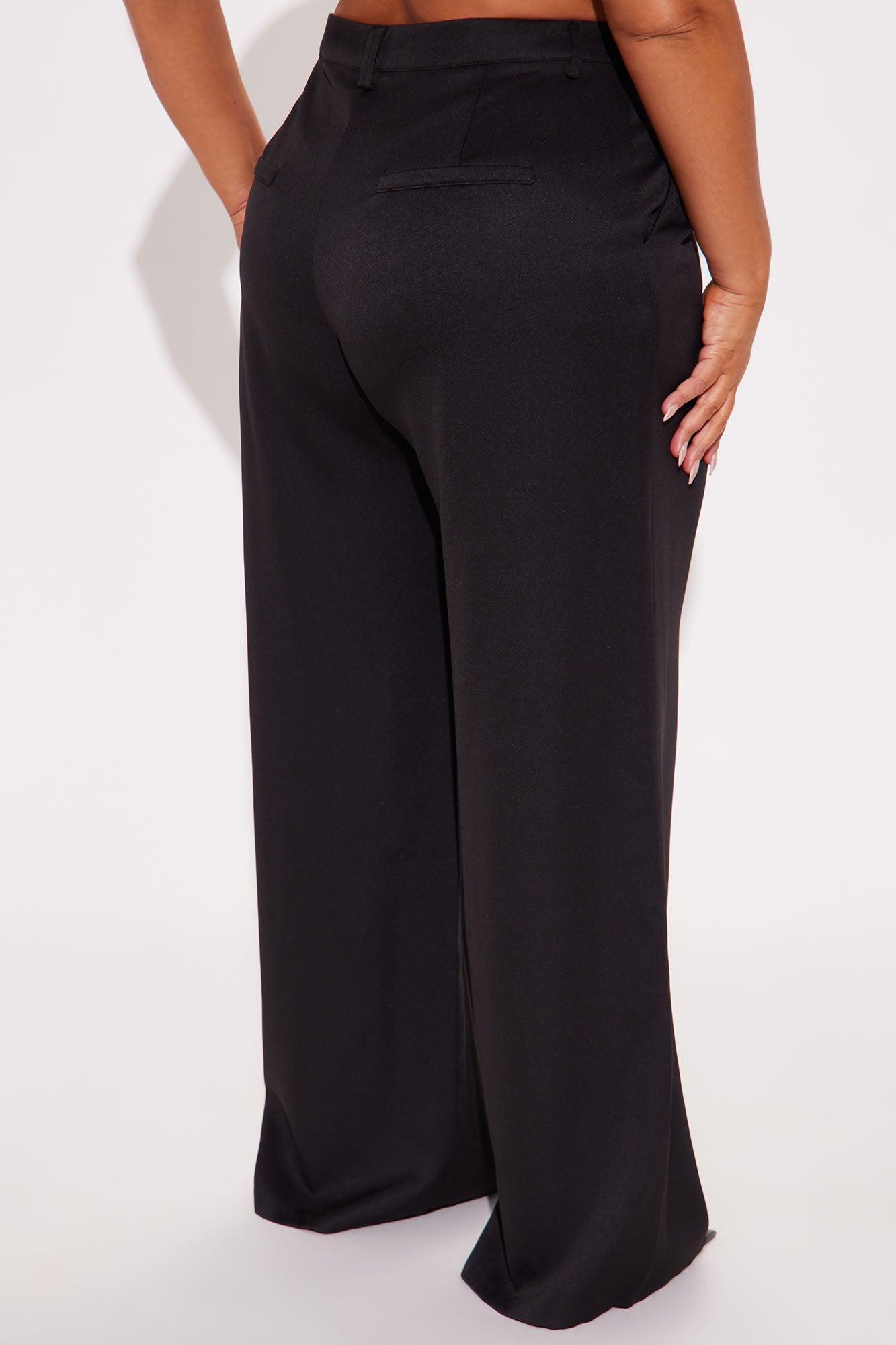 Office Behavior Wide Leg Trouser - Black Product Image