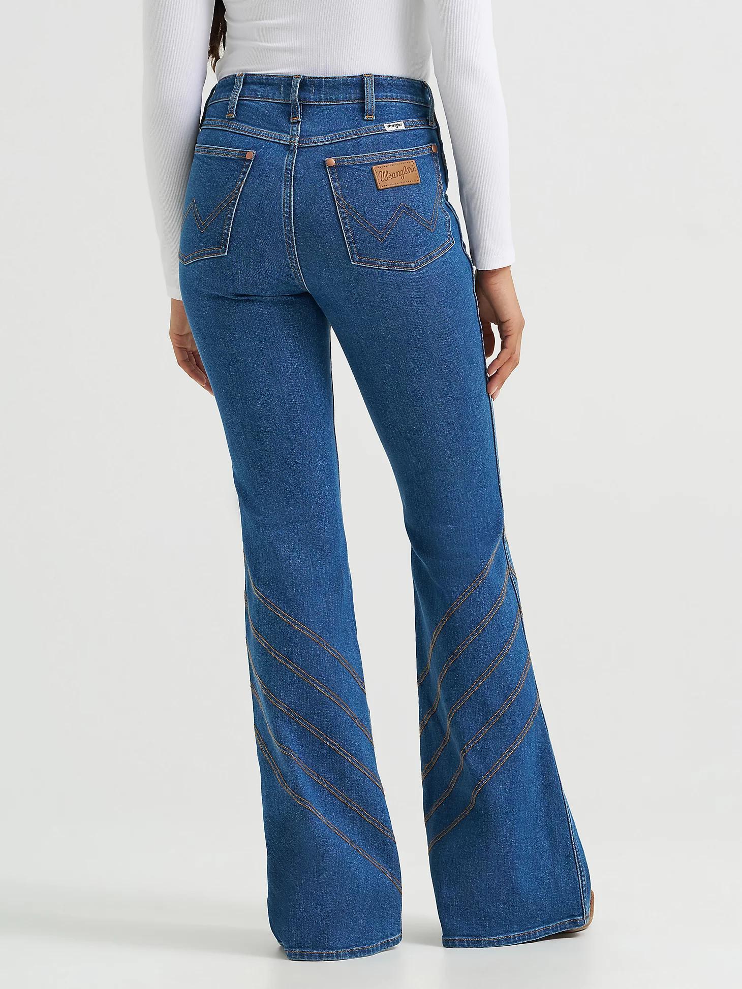 Women's High Rise Flare Jean in Carolina Product Image