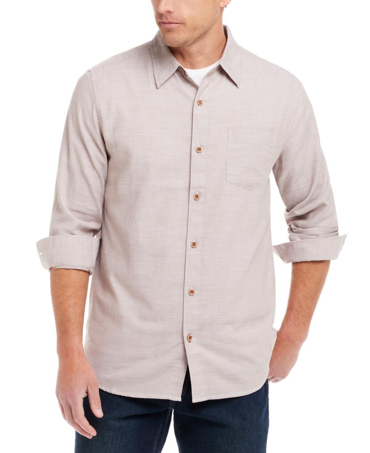 Weatherproof Vintage Mens Solid Long Sleeve Button-Front Oxford Shirt Product Image