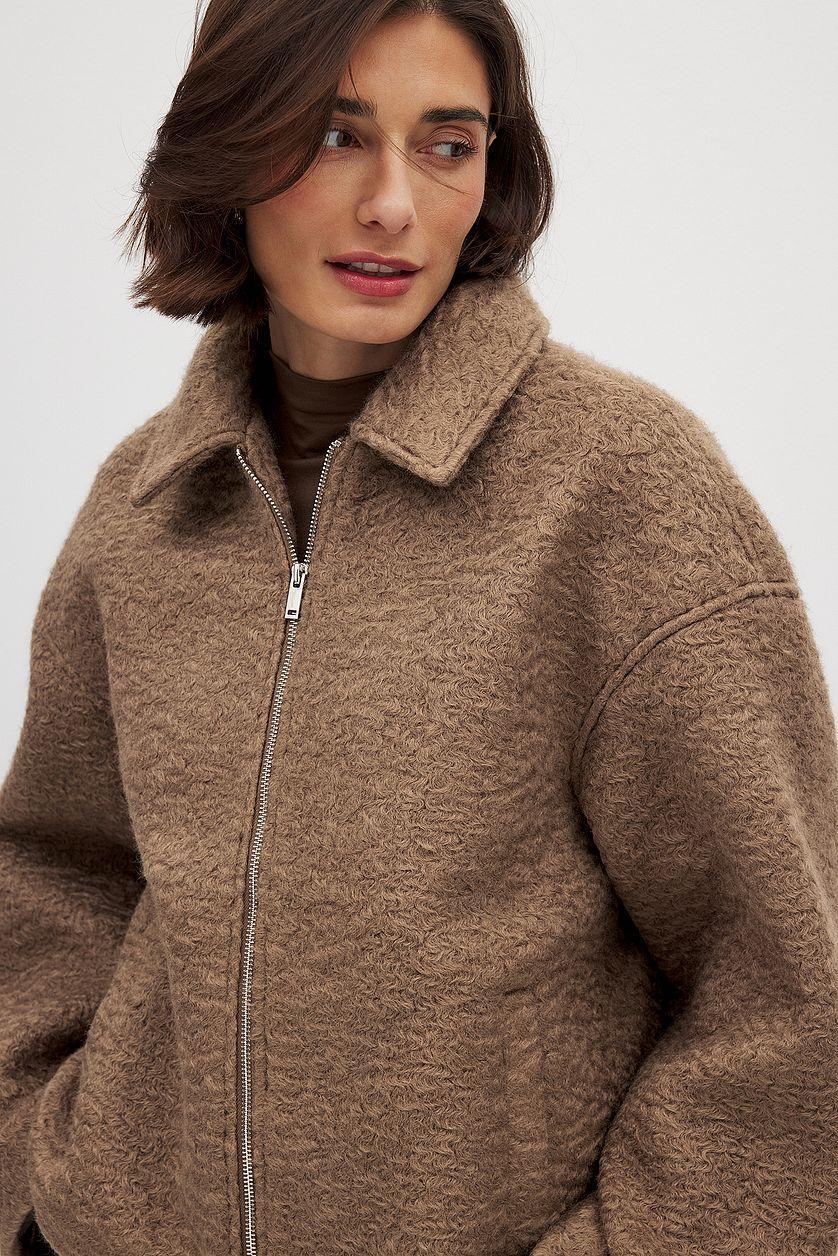 Boucle Zip Jacket Product Image