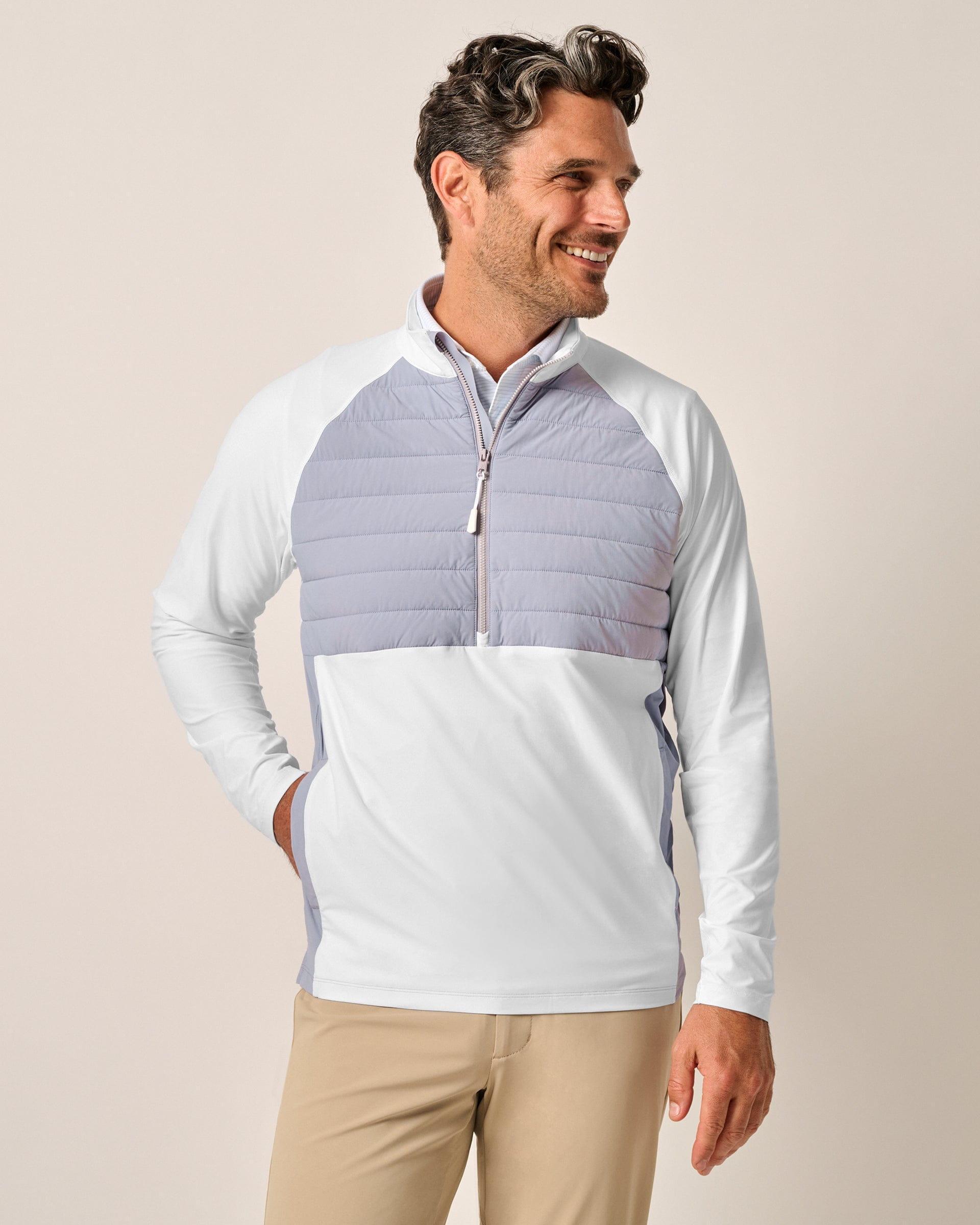 johnnie-O Salter Mixed Media 1/4 Zip Pullover Product Image