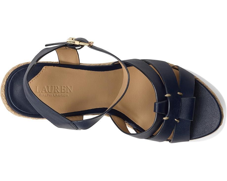 Hilarie Burnished Leather Espadrille Product Image