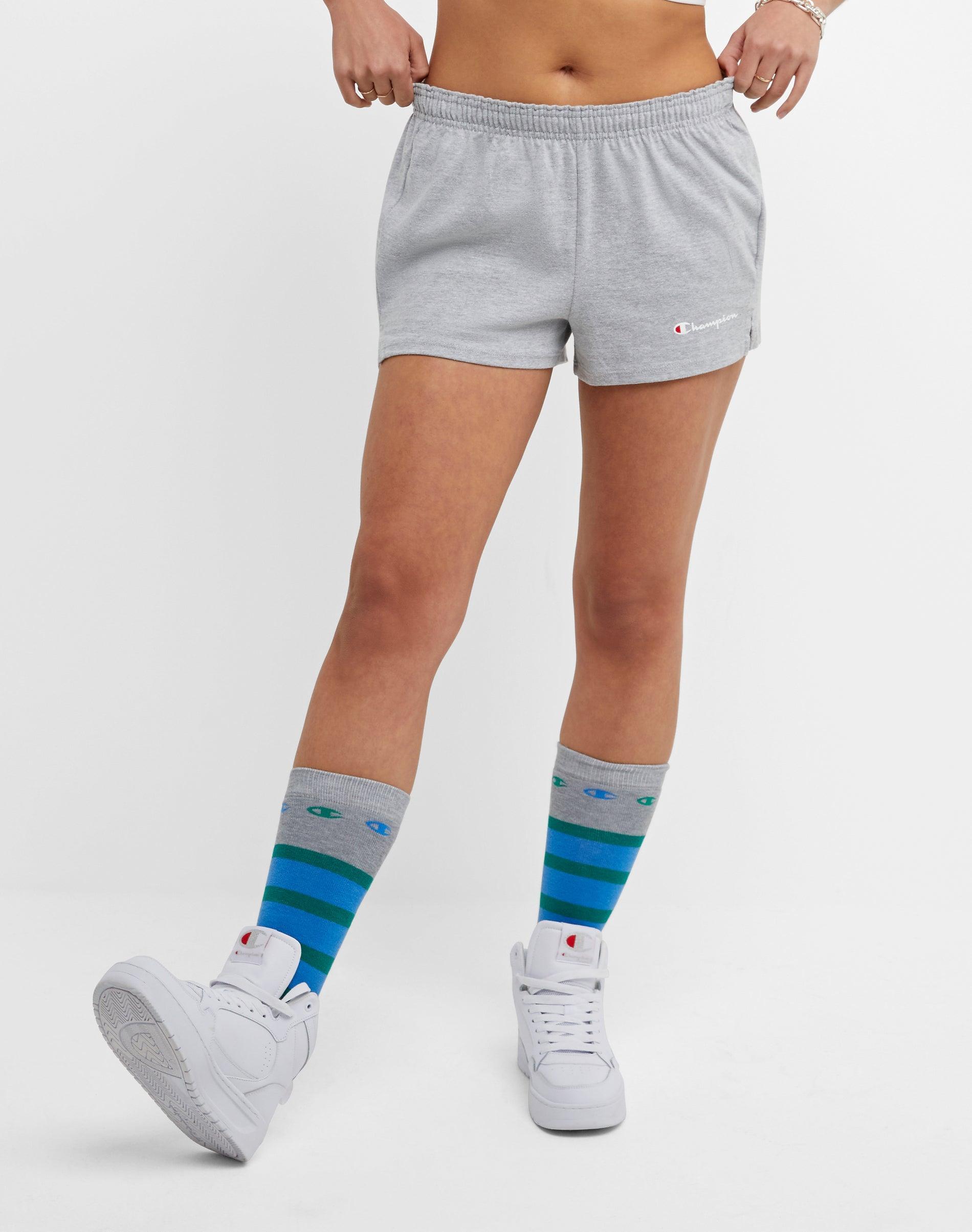 Womens Champion Practice Shorts, C Logo, 3.5 Oxford Grey M Product Image