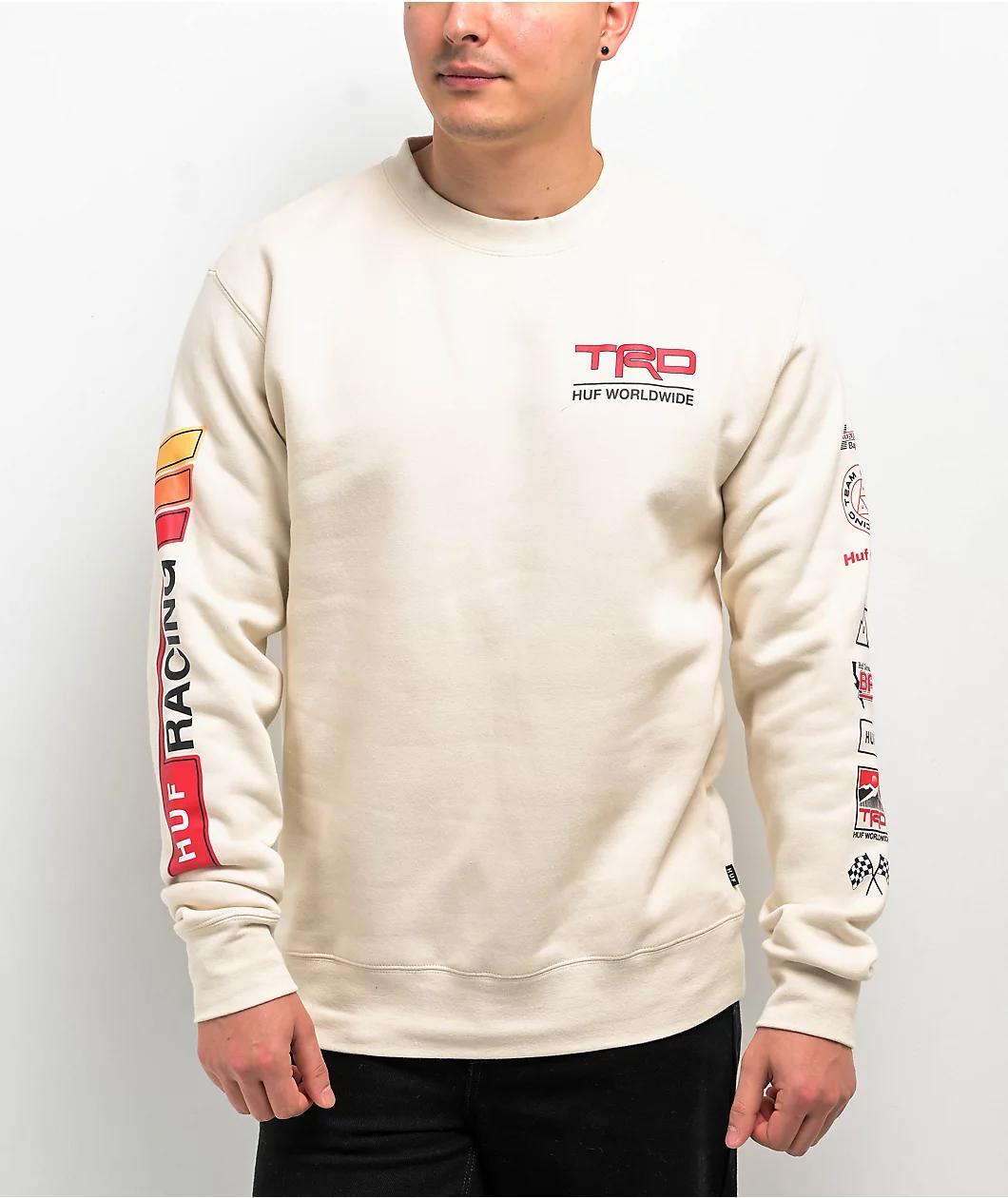 HUF x Toyota TRD Concept Natural Crewneck Sweatshirt Product Image