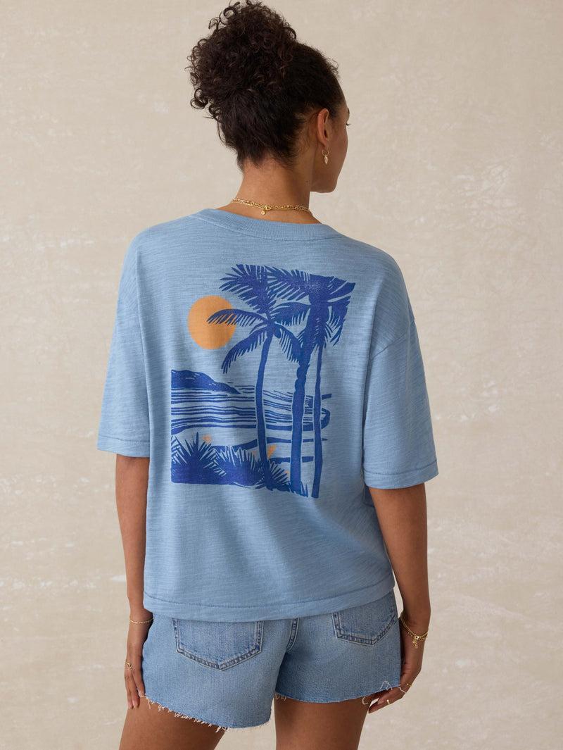 Sunwashed Slub Vintage Tee - Dusty Blue Product Image