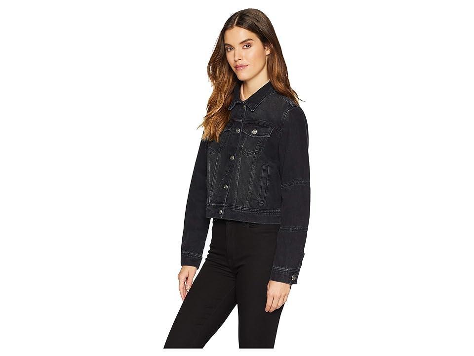 Free People Rumors Denim Jacket Black XS Product Image