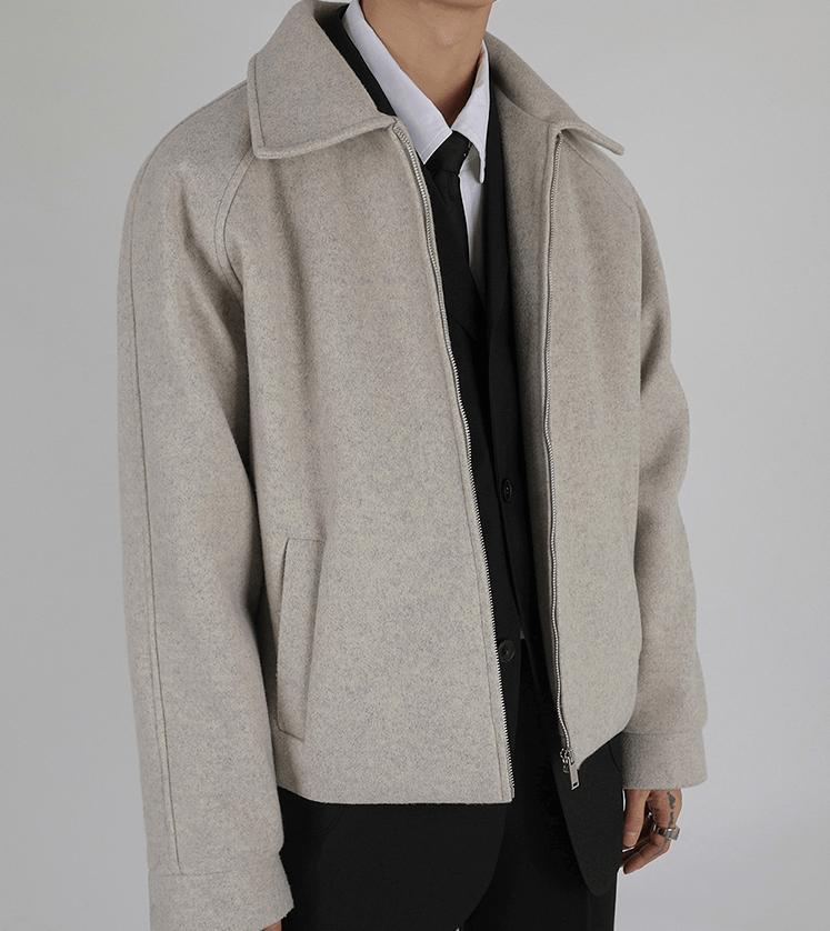 RT No. 3402 WOOLEN ZIP-UP COLLAR JK Product Image