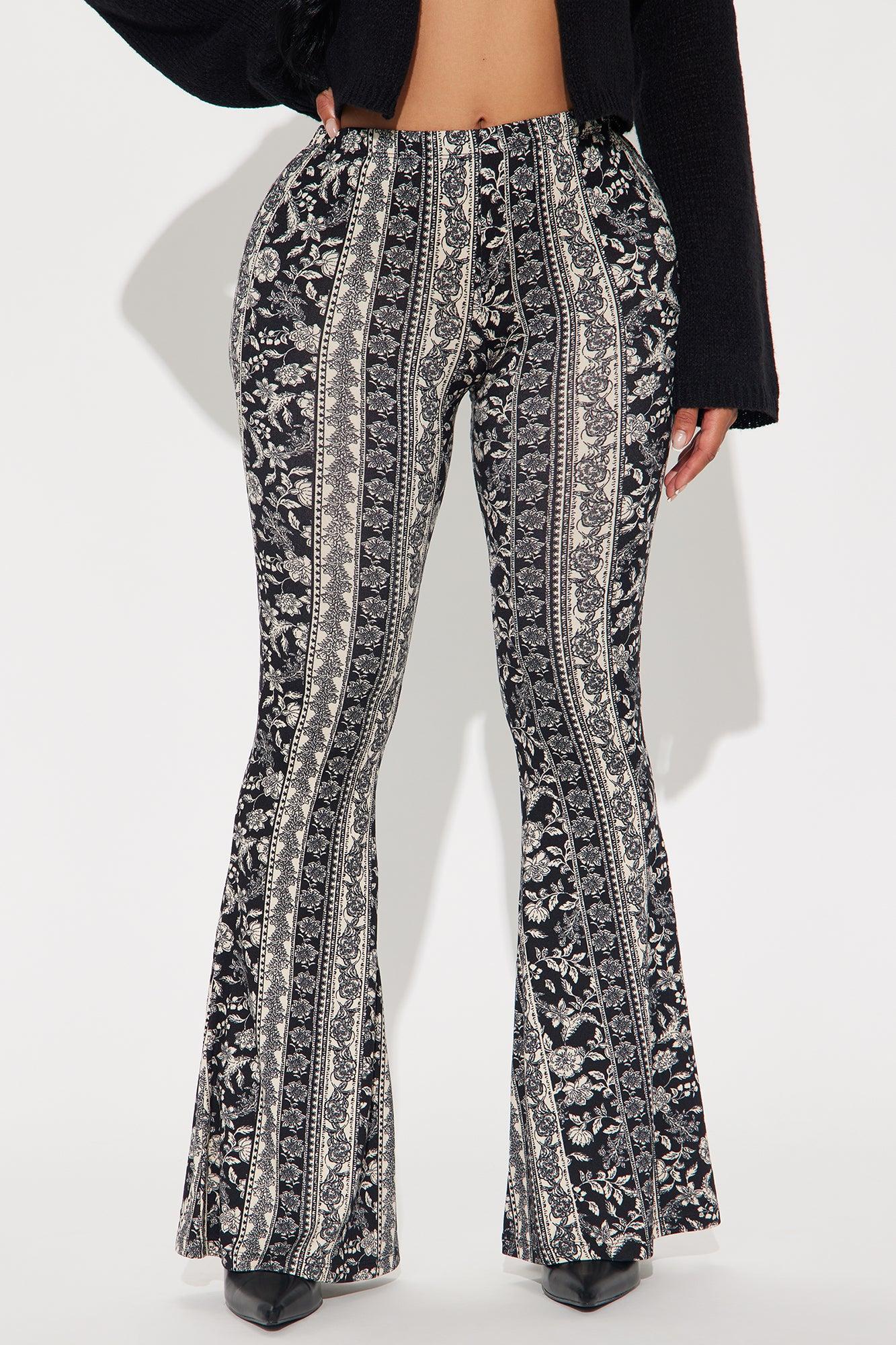 Say No More Flare Pant - Black/combo Product Image