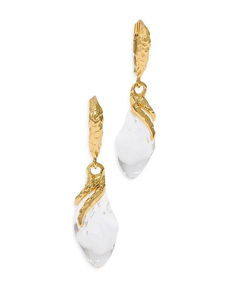 Liquid Vine Lucite Raindrop Leverback Earrings Product Image