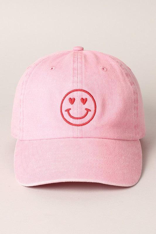Heart Happy Face Embroidery Cap Product Image