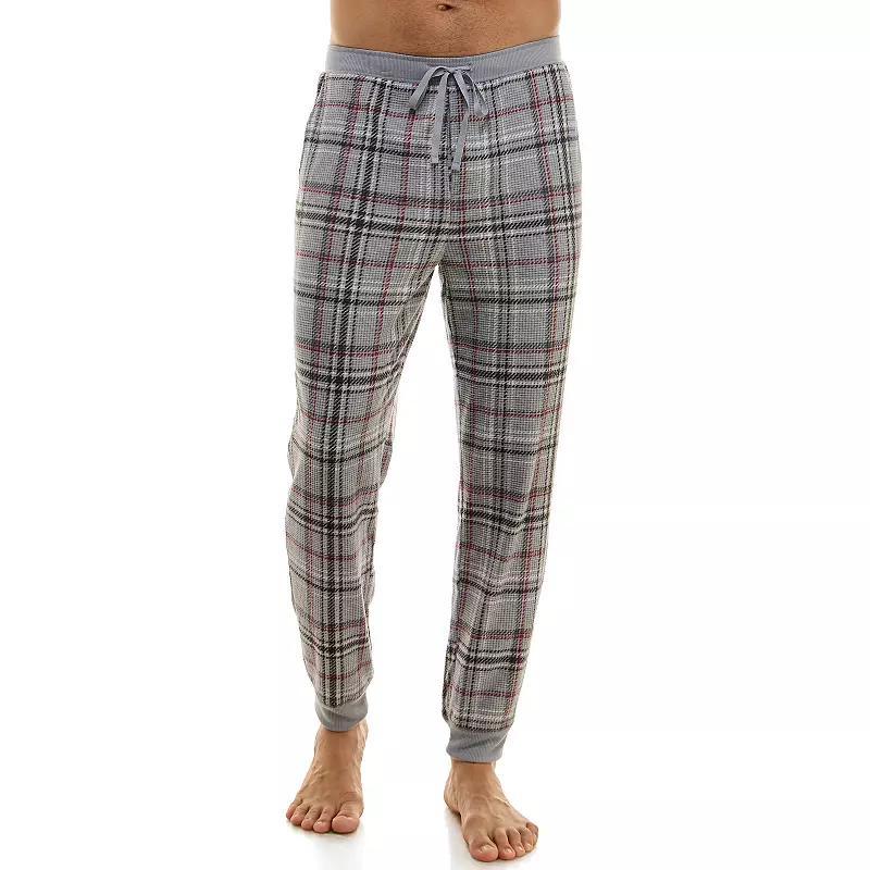 Men's Sonoma Goods For Life® Supersoft Waffle Banded Bottom Pajama Pants, Size: XXL, Dina Plaid Product Image