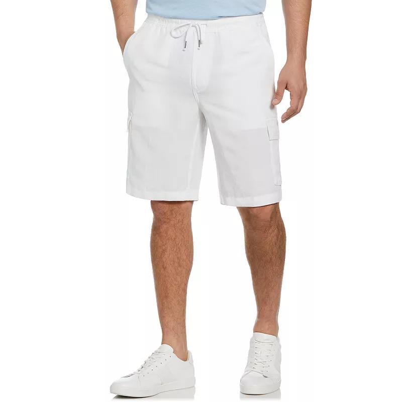 Men's Cubavera Linen Blend Pull-On Cargo Shorts, Size: XXL, Brilliant White Product Image