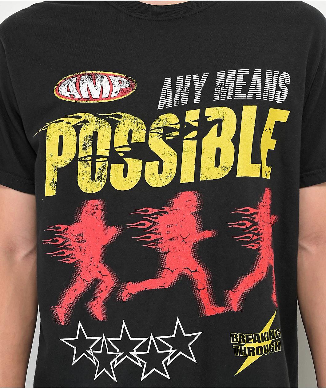 AMP Chase Black Wash T-Shirt Product Image